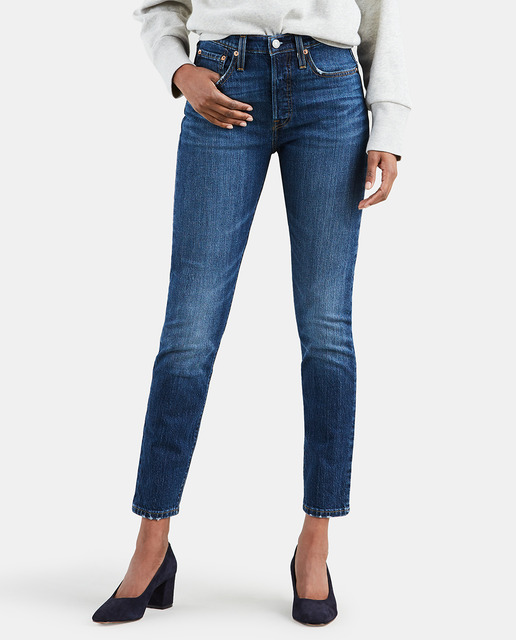 Vaquero skinny de mujer Levi's 501 azul