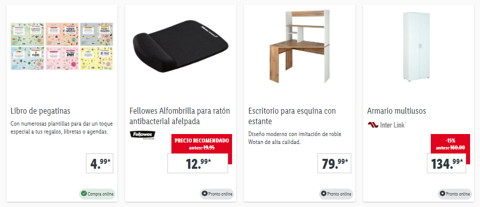 Oficina en casa Lidl