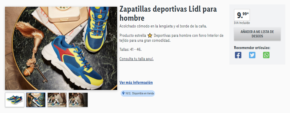 Zapatillas Lidl