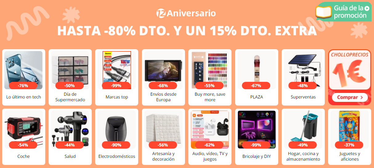 12 Aniversario Aliexpress