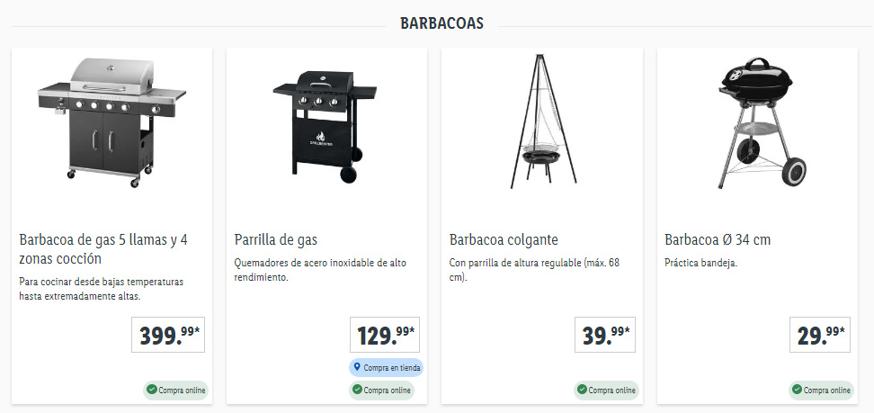 Barbacoas Lidl