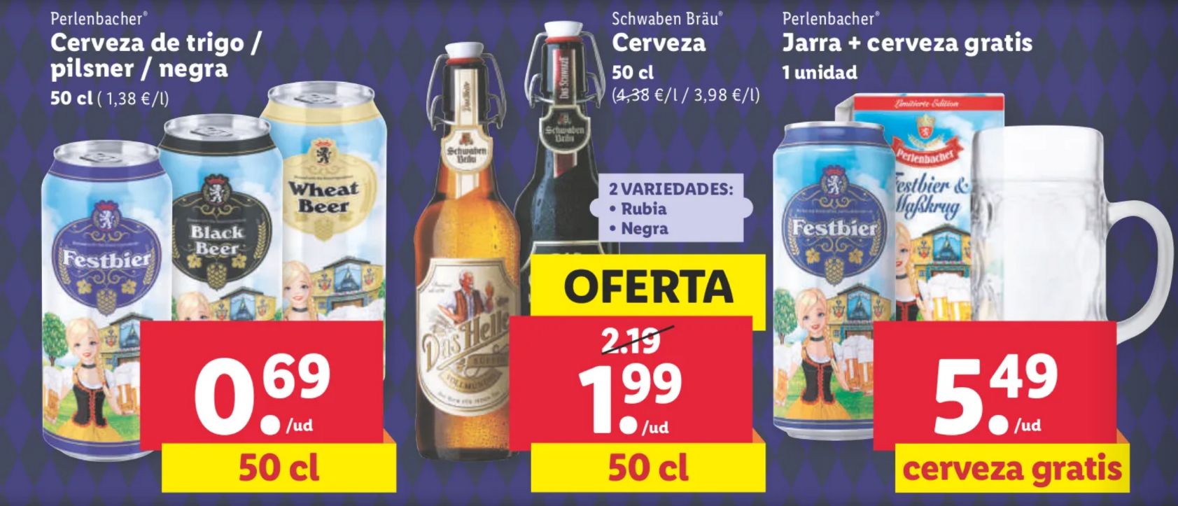 Cerveza alemana Lidl