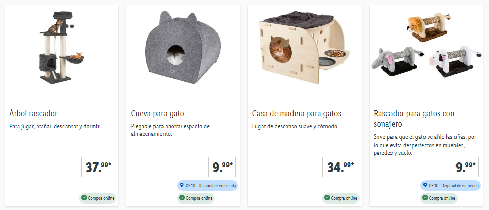 LIDL - Productos para gatos