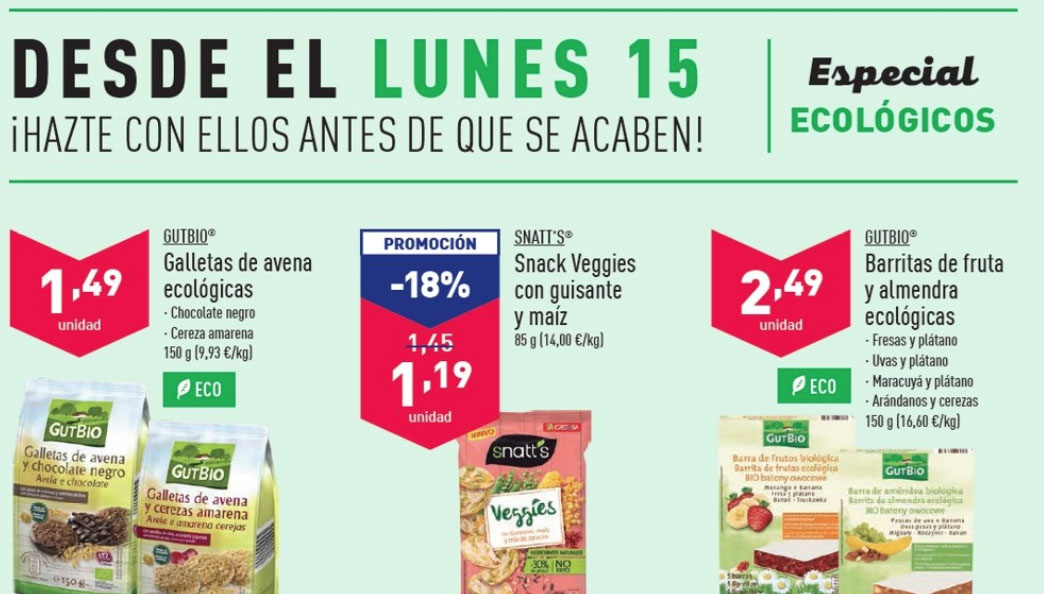 Especial Ecológicos Aldi