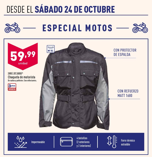 Chaqueta motera Aldi