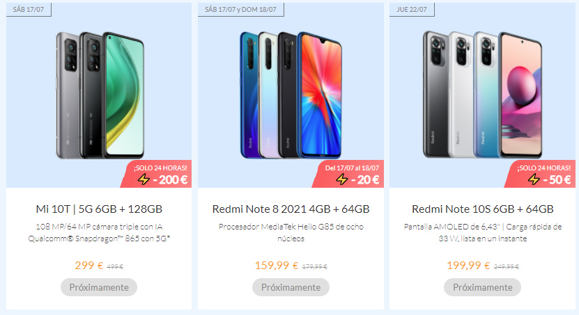 Rebajas verano Xiaomi