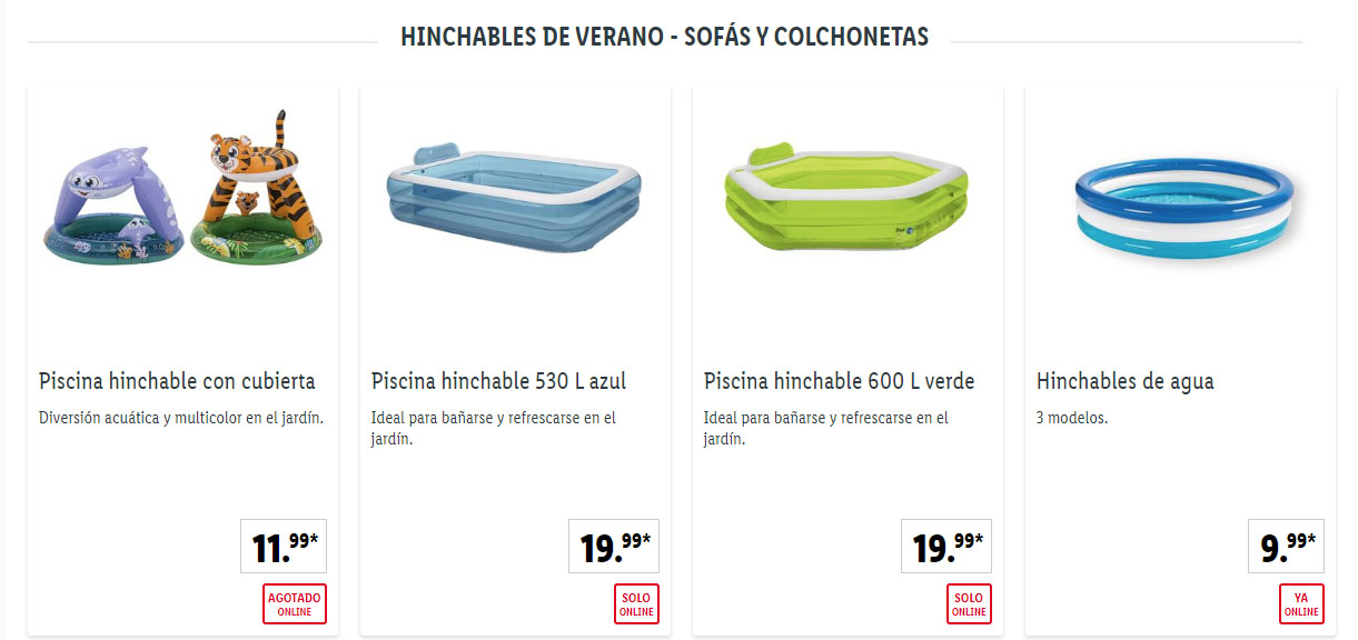 Ofertas verano Lidl