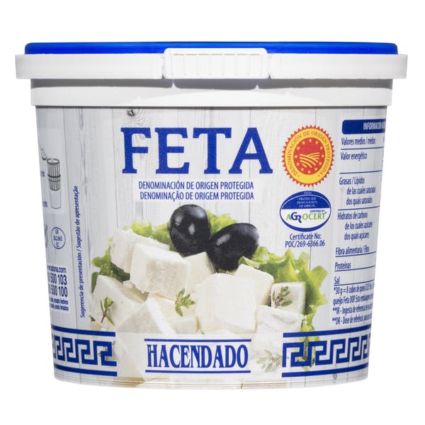 queso feta en dados