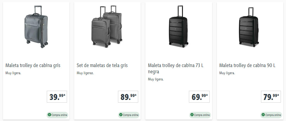 Maletas Lidl