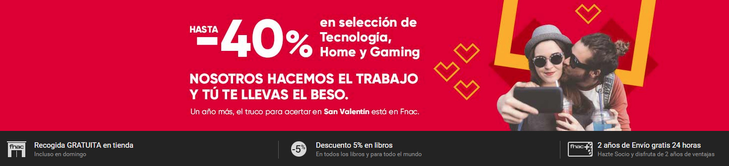 Ofertas San Valentín Fnac