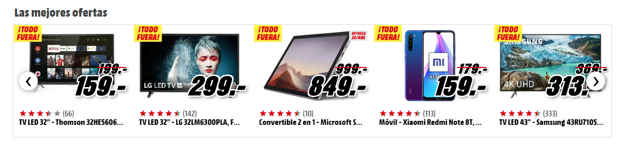 Todo fuera Media Markt