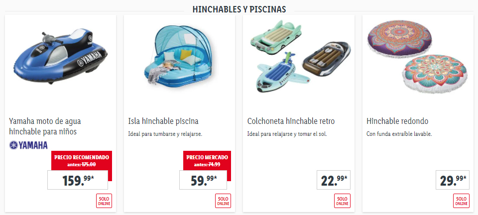 Hinchables Lidl