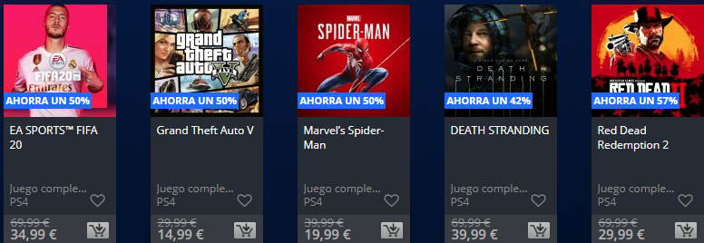 Ofertas videojuegos