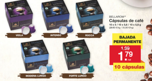 Cápsulas café Lidl