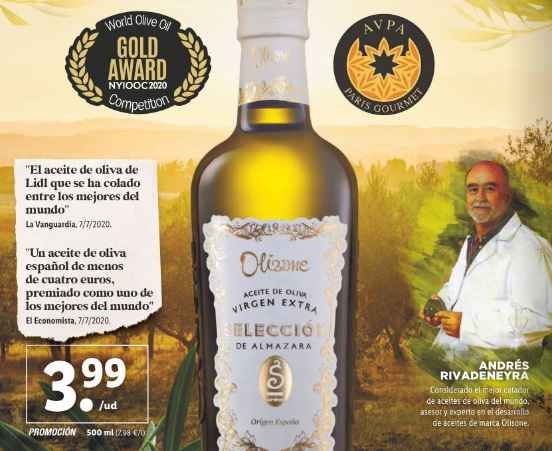 Aceite premiado Lidl