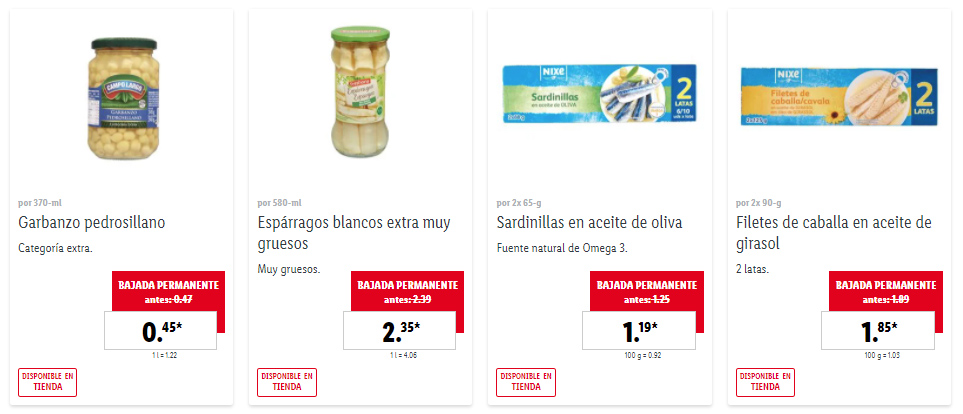 Bajan de precio Lidl