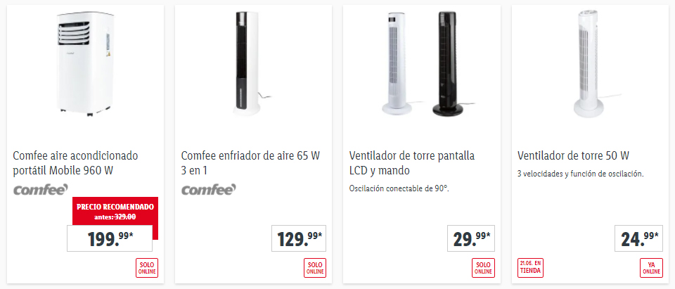 Ventiladores Lidl