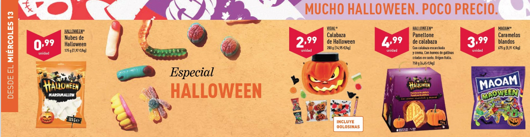 Especial Halloween Aldi