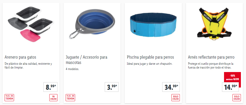 Todo para tu mascota Lidl