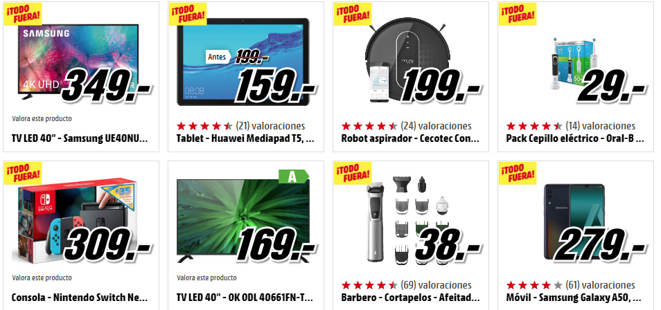 'Todo fuera' de Media Markt