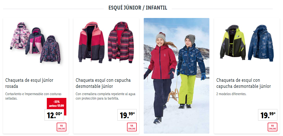 Ofertas nieve Lidl