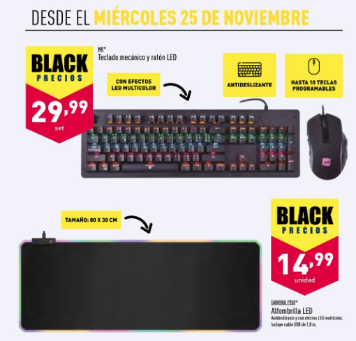 Productos gaming Aldi