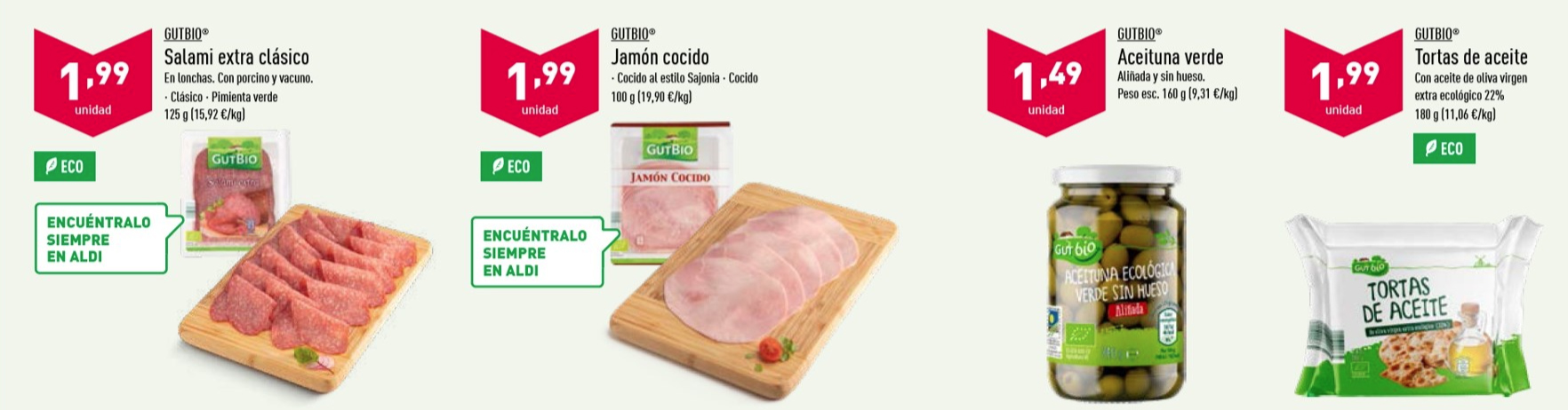 Aldi Productos Ecológicos