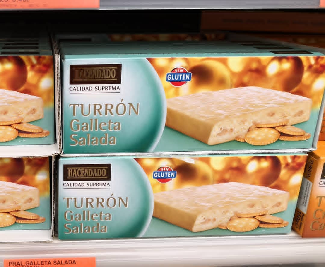 Turrón de galleta salada