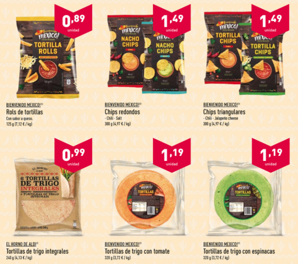 Productos mejicanos Aldi 2