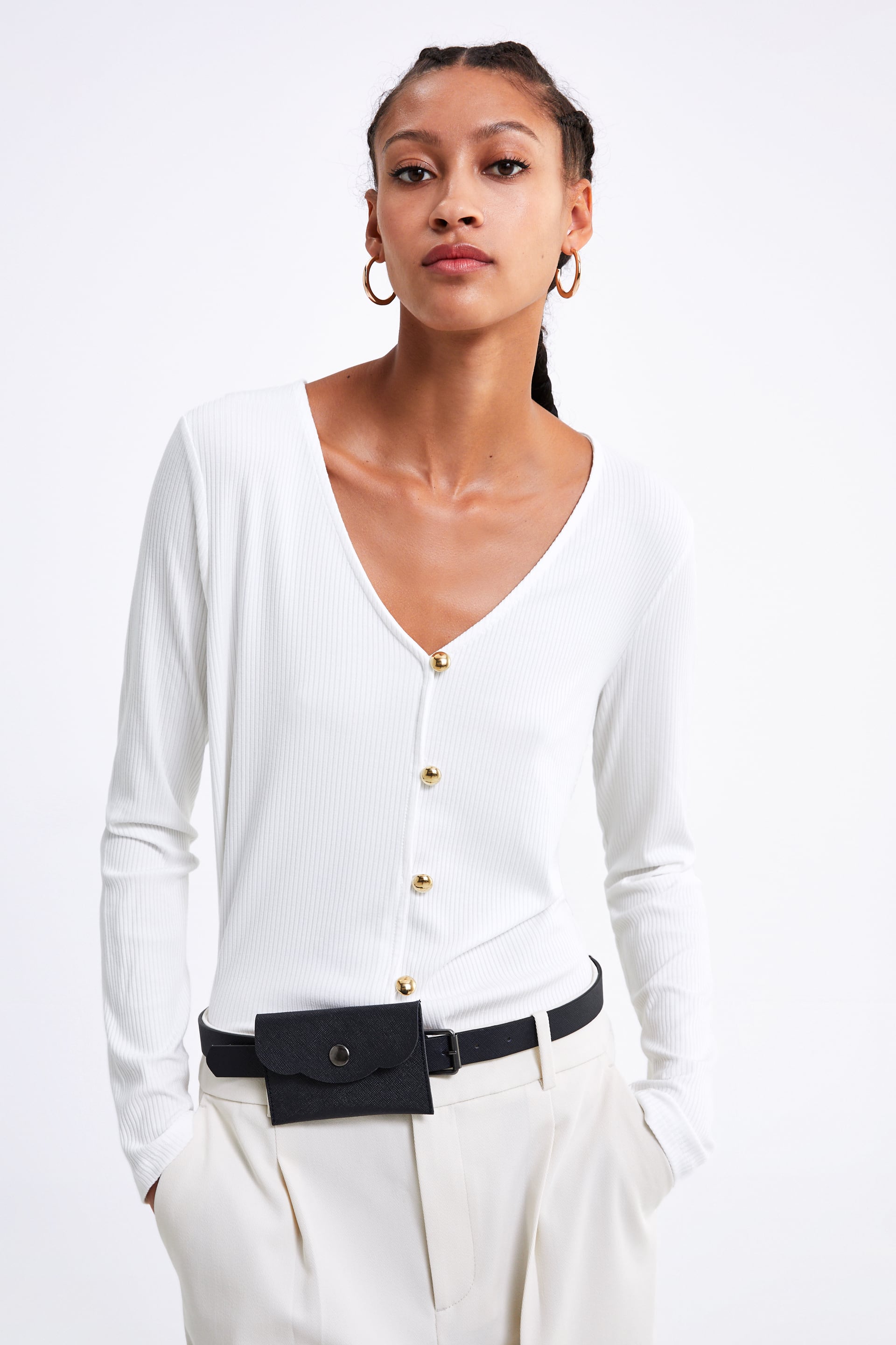 Camiseta blanca de Zara