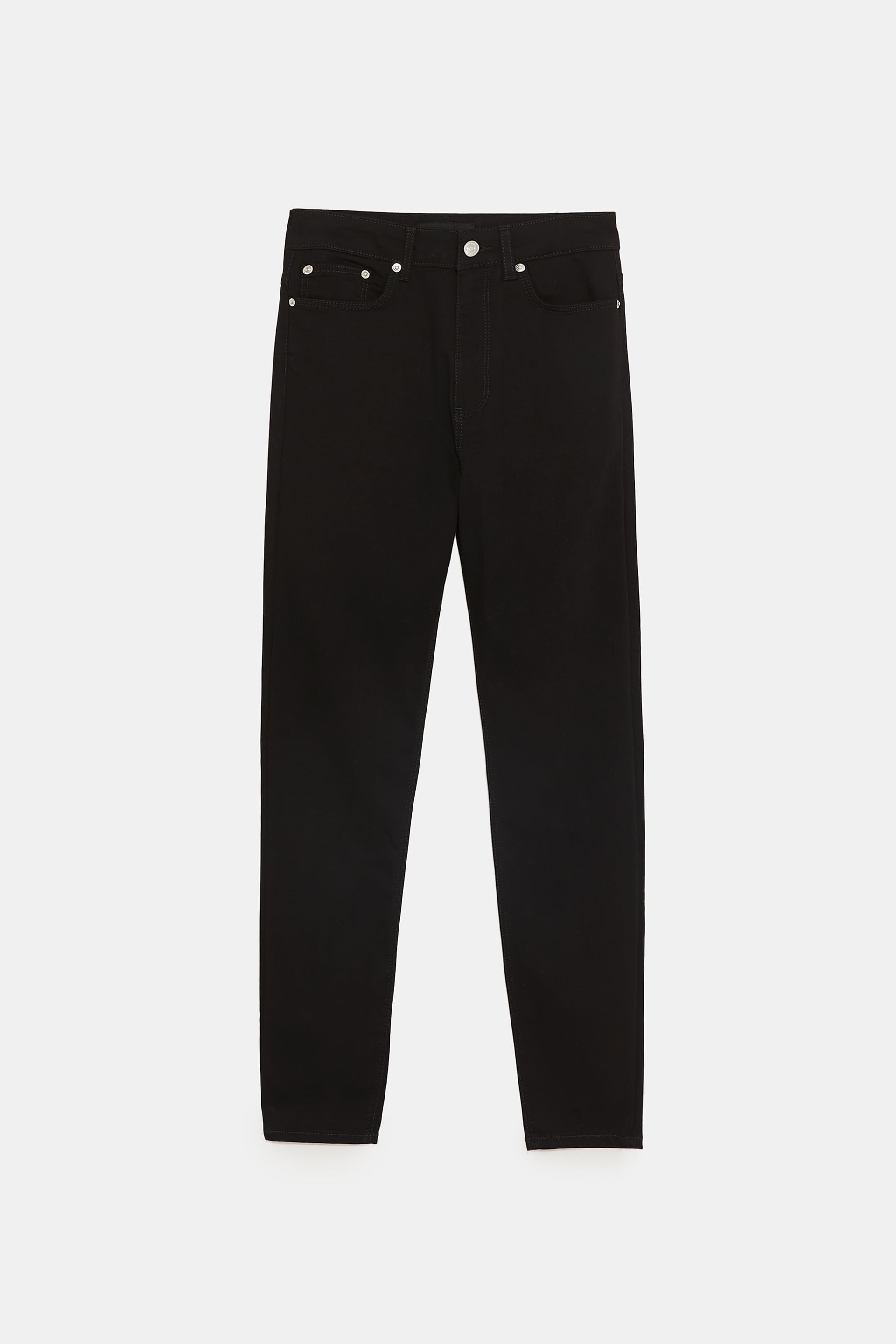 JEANS ZW PREMIUM HIGH WAIST SATIN MOLECULE BLACK