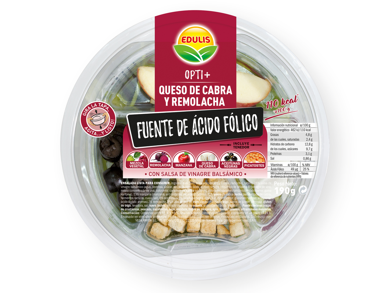 Ensalada queso de cabra