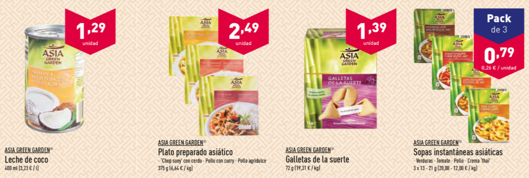 Especial Asia Aldi