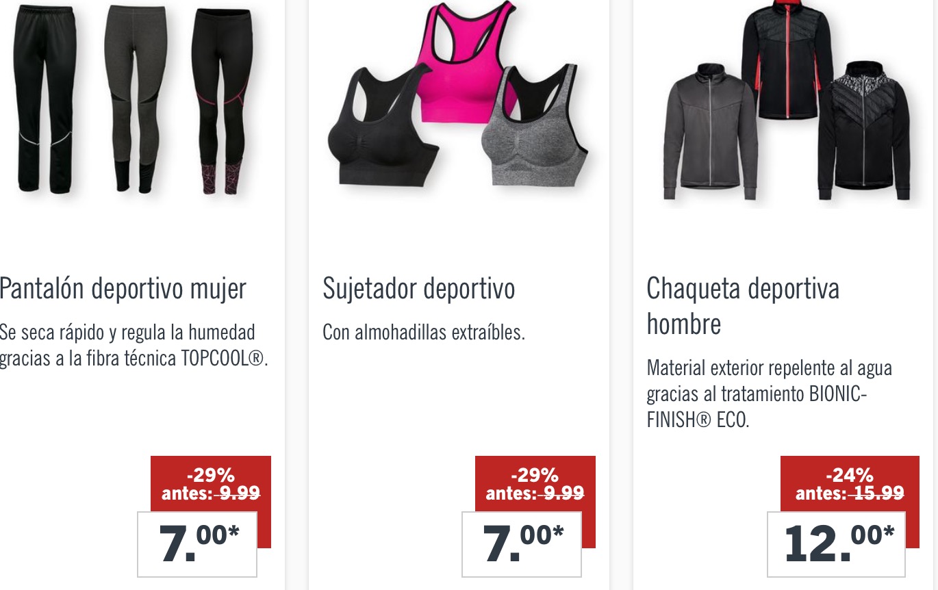 Rebajas en moda de Lidl