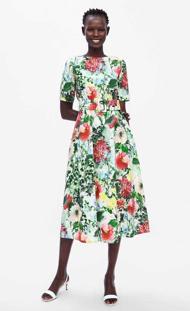 Vestido estampado floral por 49,95 euros