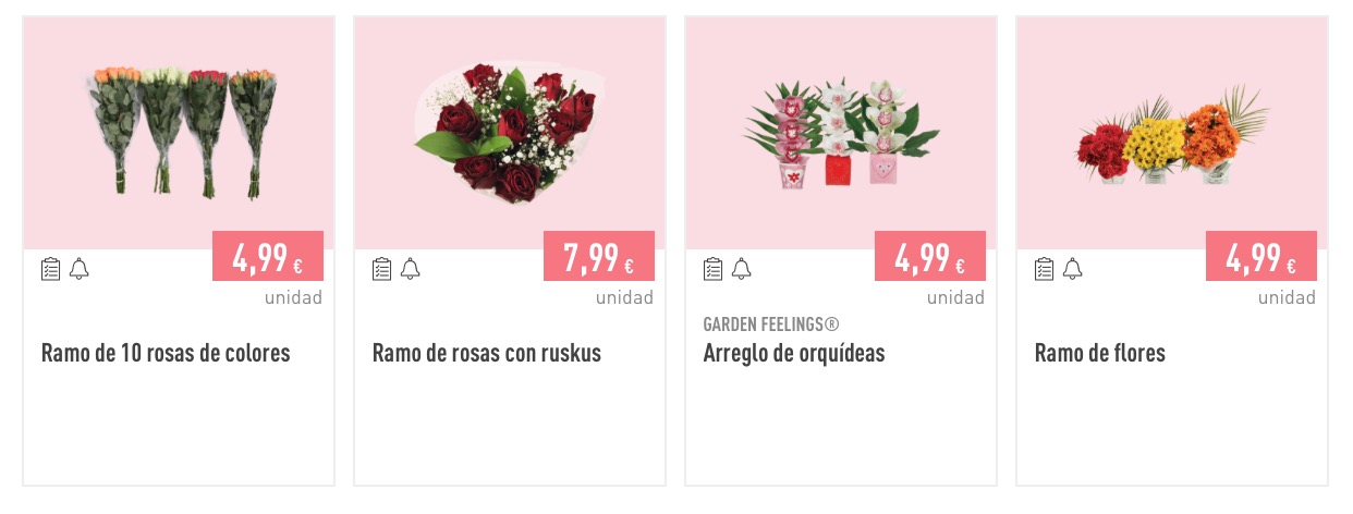 Ramos de flores Aldi