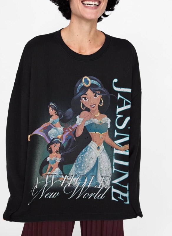 Sudadera deZaracon estampado de Jasmine conun precio de 25,95 €.