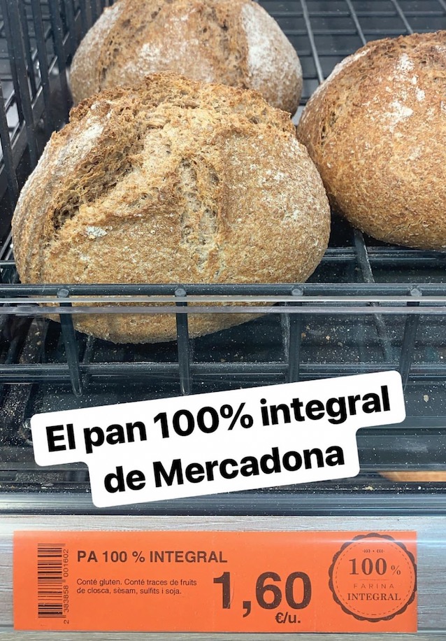 Pan 100% integral de Mercadona