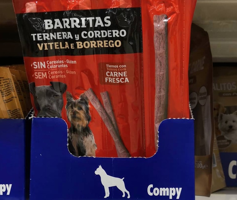 Barritas para perros Mercadona