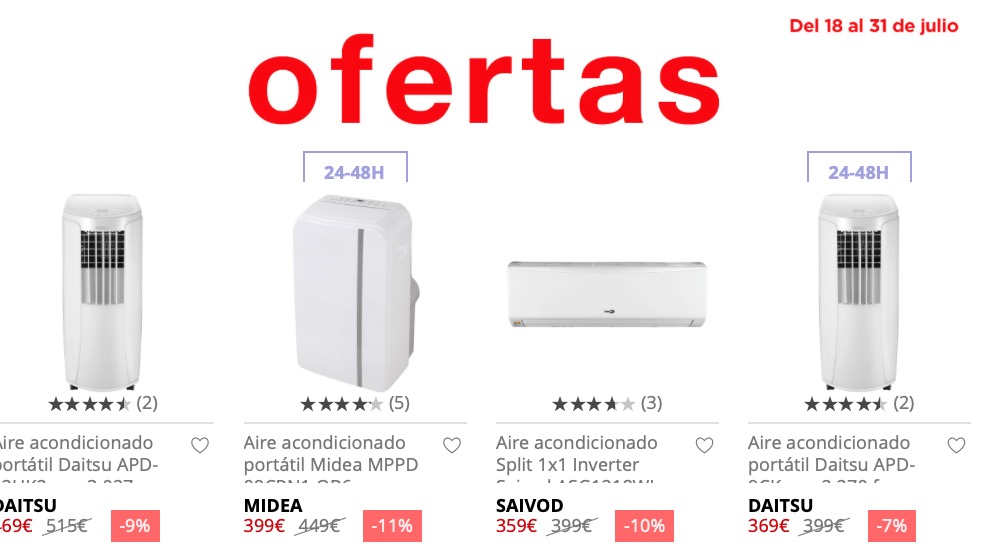 Ofertas Corte Inglés