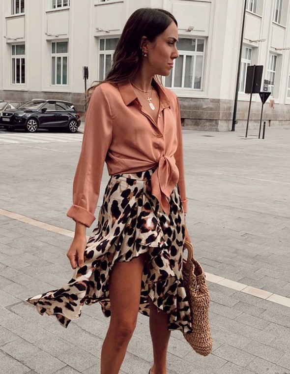 Falda de Leopardo SheIn