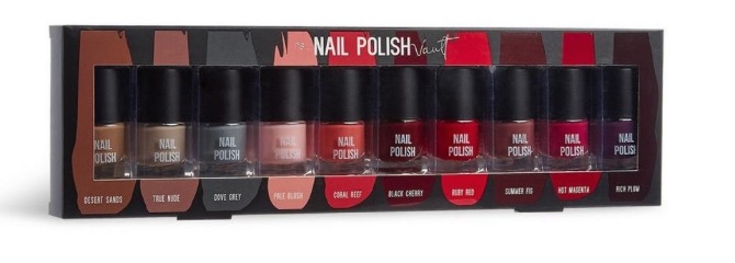 Lacas de uñasVault de Primark, con 10 tonos distintos por pack,por 12 euros.