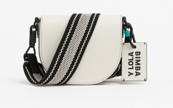 Bolso Bimba & Lola blanco y negro