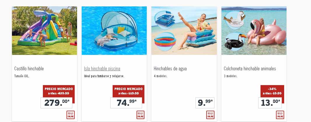 Productos para el agua de Lidl