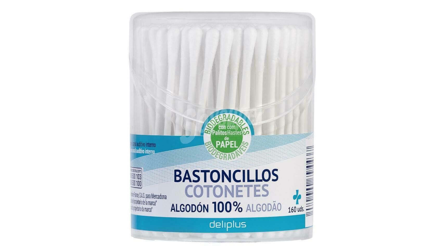 Bastoncillos de Mercadona sin plásticos