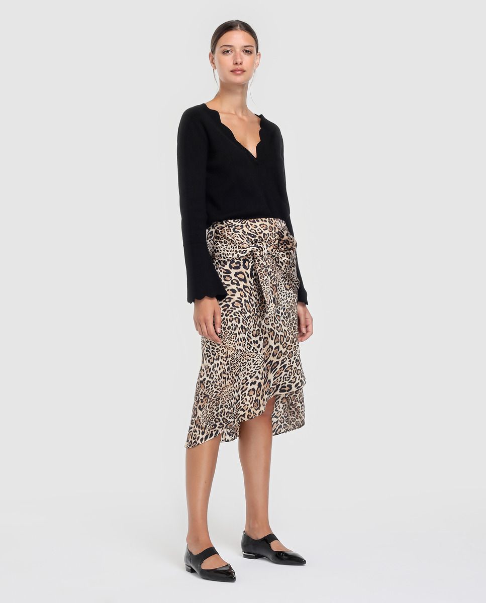 Falda animal print