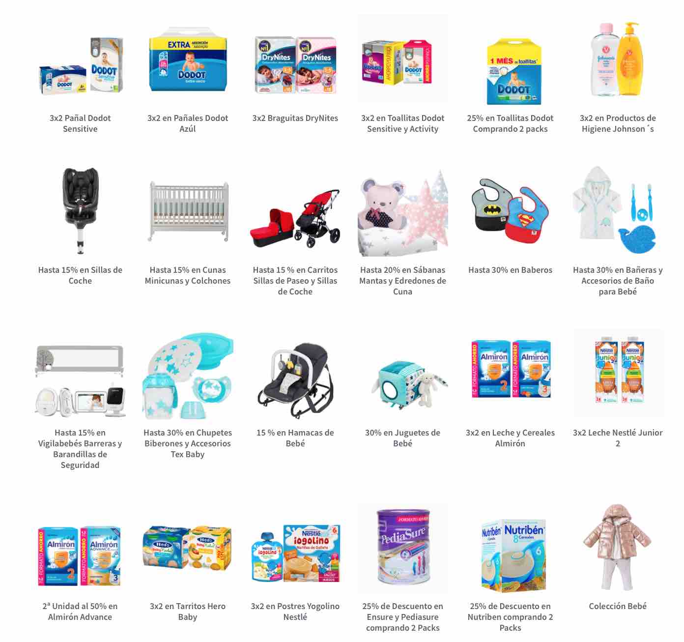 Ofertas de bebes en Carrefour