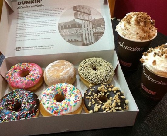 Donuts dunkin coffee