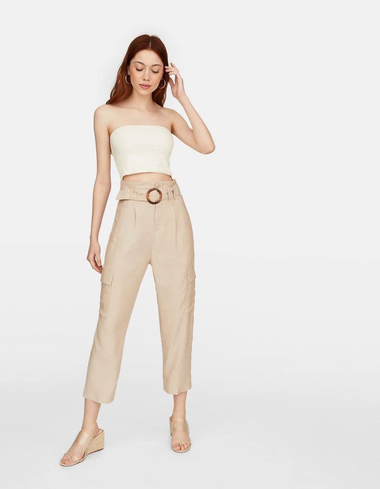 Brouwerij bolvormig plek Pantalon Beige Stradivarius | Online www.anisdelmono.es