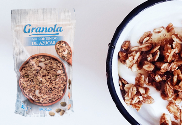 Granola baja en azúcar